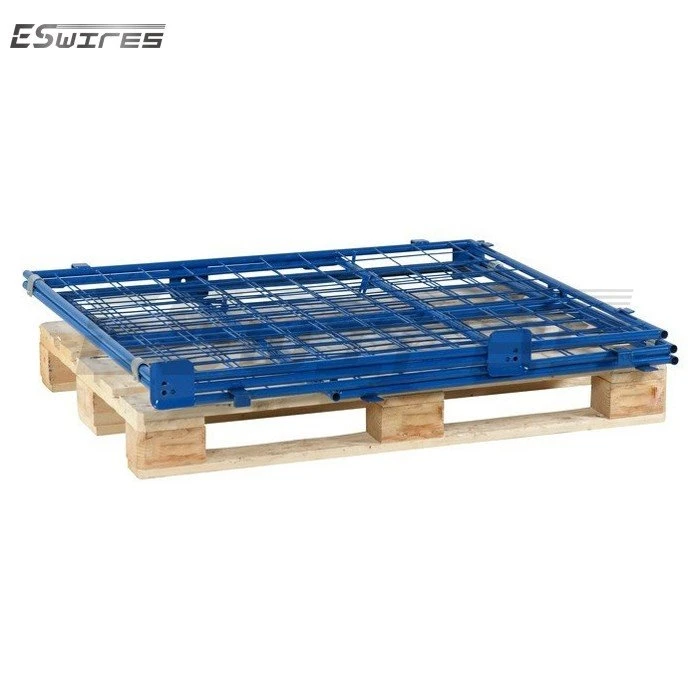 Wire Mesh Pallet Cages fold
